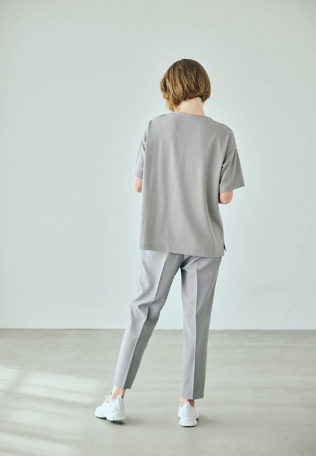 スクラブトップス ストレッチ オーバーサイズ V-NECK 66-196310
