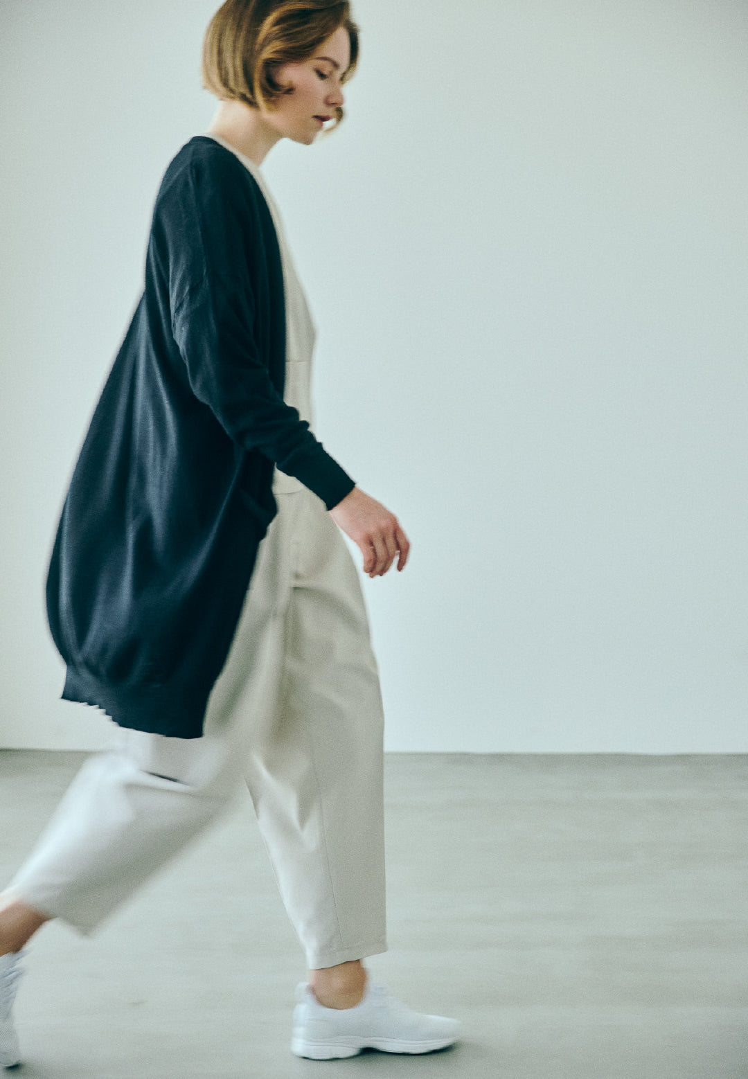 シルク カーディガン  ロング 66-696103