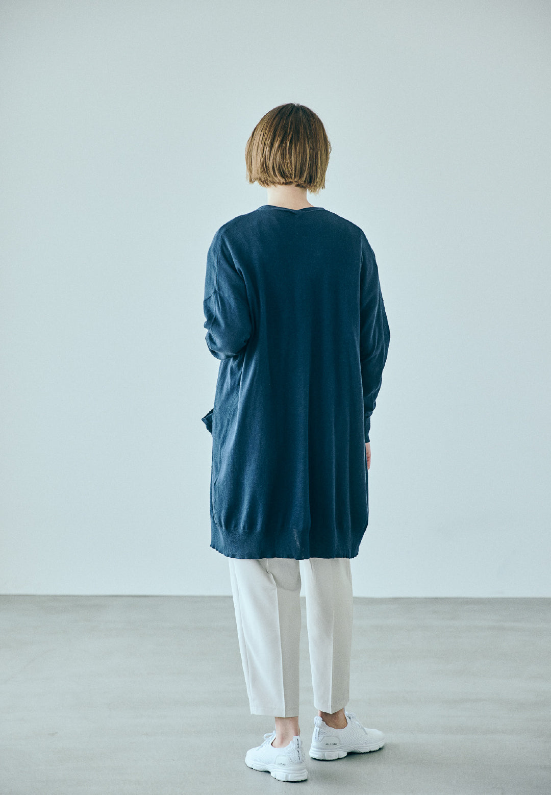 シルク カーディガン  ロング 66-696103